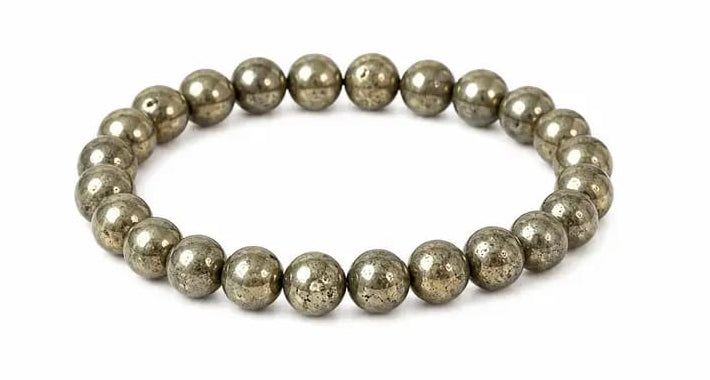 Natural Pyrite Bracelet – Classic Crystal Bead Bracelet