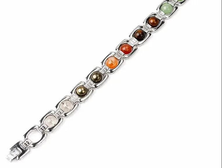 7 Chakra Natural Stone Bracelet – Multicolor Healing-Inspired Bead Bracelet