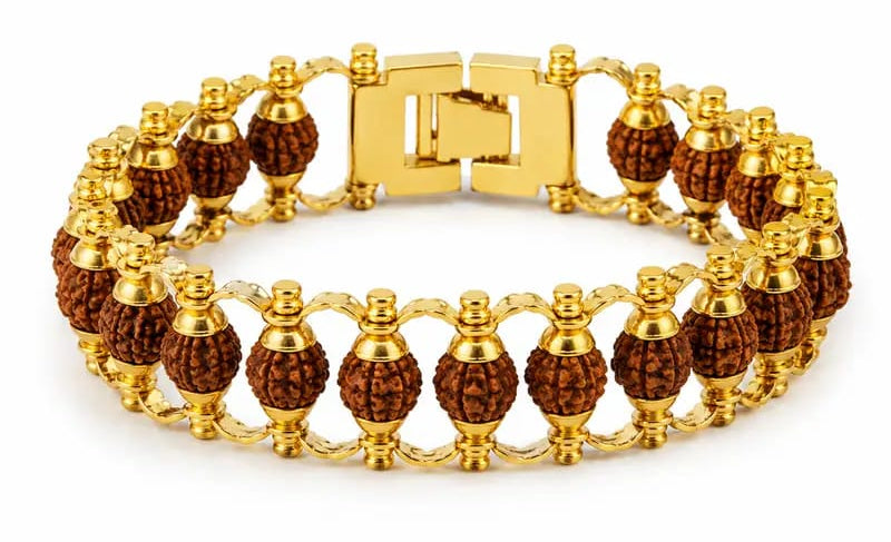 Rudraksha Gold Bracelet – Traditional Premium Bead Bracelet